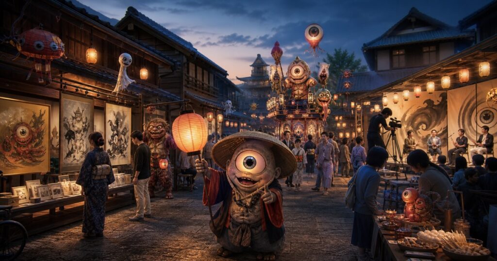 妖怪アート展から公開収録まで　怪々YOKAI祭の一日を組み立てる